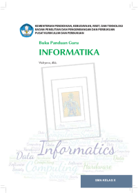 Image of Informatika SMA Kelas X : Buku Panduan Guru