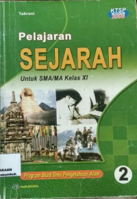 Image of Sejarah : Pelajaran untuk Kelas XI 2 Program Studi IPA
